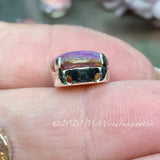 Pink Fire Opal Vintage West German Glass-Cabochon, 11mm Round with Settings