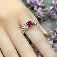 Swarovski Crystal Birthstone Rings, Handmade, All Birthstones Available, Gems, CZs, Vintage Crystal