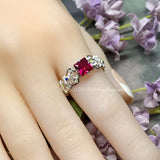 Swarovski Crystal Birthstone Rings, Handmade, All Birthstones Available, Gems, CZs, Vintage Crystal
