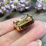 Golden Shadow,Genuine Swarovski Crystal, 23mm Art 4675, With Setting