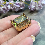 Golden Shadow,Genuine Swarovski Crystal, 23mm Art 4675, With Setting
