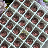 Amethyst 2, 4 or 6 Pieces Vintage Crystal 40ss (8.5mm) Sugar Stone in Settings, Faux Druzy