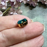 Blue Zircon 1 Pc Vintage Swarovski 12x10mm Oval, Art 4120, Swarovski Crystal in Setting
