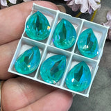 Swarovski Crystal 1 Pc Laguna DeLite 18x13 art4320 Pear Shape Crystal with Setting
