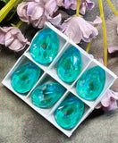 Swarovski Crystal 1 Pc Laguna DeLite 18x13 art4320 Pear Shape Crystal with Setting