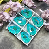 Swarovski Crystal 1 Pc Laguna DeLite 18x13 art4320 Pear Shape Crystal with Setting