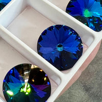 Green Sphinx 1 Piece Genuine Swarovski Crystal, 18mm 1122 Rivoli Crystal, With or Without Setting