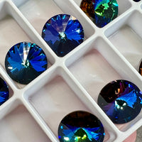 Green Sphinx 1 Piece Genuine Swarovski Crystal, 18mm 1122 Rivoli Crystal, With or Without Setting