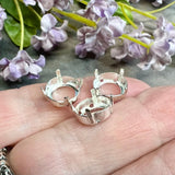 Rivoli Settings 3pcs SP Settings Swarovski 9mm 1122 Rivoli and Chaton, Empty Settings Nickel Free