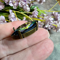 Golden Sahara Navette 32x17mm Genuine Swarovski Crystal, Article 4227 Golden Sahara, With Setting