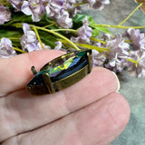 Golden Sahara Navette 32x17mm Genuine Swarovski Crystal, Article 4227 Golden Sahara, With Setting