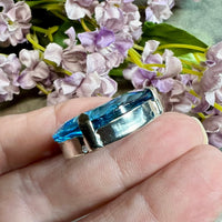 Swarovski Aquamarine 1 Pc Transparent 30x20 art 4320 Pear Shape Crystal with SP or GP Setting