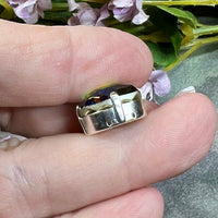 Crystal AB Genuine Swarovski, 1 Pc 10mm Fancy 4460 Cushion Square Cut Crystal, Rhinestone in Setting