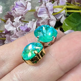 10mm Laguna Delite Genuine Swarovski Crystal, 1pc 4470 Square Cushion Cut With Setting