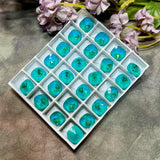 10mm Laguna Delite Genuine Swarovski Crystal, 1pc 4470 Square Cushion Cut With Setting