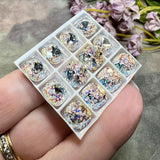 Swarovski White Patina Crystal, 1pc 10mm 4470 Cushion Cut With Prong Setting