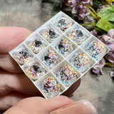Swarovski White Patina Crystal, 1pc 10mm 4470 Cushion Cut With Prong Setting