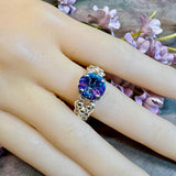 Vitrail Light Swarovski Crystal ,Handmade Ring Made to Order, Swarovski Crystal Ring