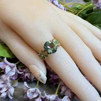 NEW, Azotic Topaz Handmade Ring, Pale Green Shimmer Mystic Topaz Ring, Unique Engagement