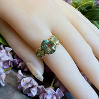 NEW, Azotic Topaz Handmade Ring, Pale Green Shimmer Mystic Topaz Ring, Unique Engagement