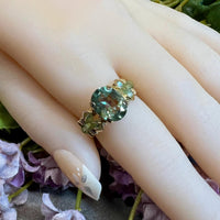 NEW, Azotic Topaz Handmade Ring, Pale Green Shimmer Mystic Topaz Ring, Unique Engagement