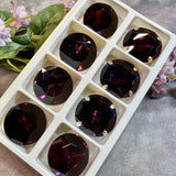 Amethyst Dentelle, 27mm Genuine Swarovski Crystal, 1 Piece, Article 1201 Dark Amethyst, With Setting