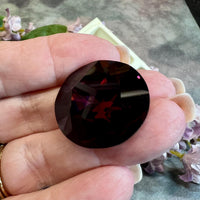 Amethyst Dentelle, 27mm Genuine Swarovski Crystal, 1 Piece, Article 1201 Dark Amethyst, With Setting