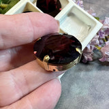 Amethyst Dentelle, 27mm Genuine Swarovski Crystal, 1 Piece, Article 1201 Dark Amethyst, With Setting