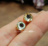 Clear Vintage Crystal & Vitrail Dark Swarovski, 41ss/9mm, SP or GP Setting, Rare Crystals