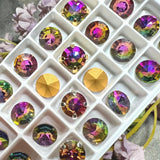 Vintage Swarovski Azalea Crystal Rhinestone, Very Rare, 8mm 39ss Art 23, With Settings