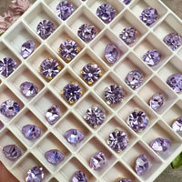 Vintage Swarovski Alexandrite Crystal 4 Pieces 34ss 7.2mm, Color Change Crystal