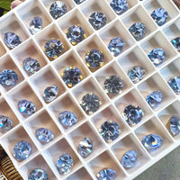 Vintage Swarovski Alexandrite Crystal 4 Pieces 34ss 7.2mm, Color Change Crystal