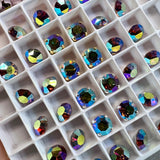 Light Smoke Topaz AB, Vintage Swarovski Crystal 35ss Roughly 7.5mm, Smokey Topaz AB