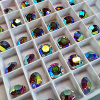 Light Smoke Topaz AB, Vintage Swarovski Crystal 35ss Roughly 7.5mm, Smokey Topaz AB