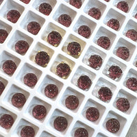 6mm Vintage Amethyst Sugar Stone, Rare, 6 Pcs 30ss-Approx 6mm, SP, GP, or Red Brass Settings