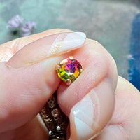 Vintage Swarovski Azalea, Very Rare, 6 Pieces 30ss-Approx 6mm, SP, GP, and Red Brass Settings Available