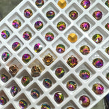 Vintage Swarovski Azalea, Very Rare, 6 Pieces 30ss-Approx 6mm, SP, GP, and Red Brass Settings Available