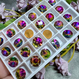 Vintage Swarovski Azalea Crystal Rhinestone, Very Rare, 8mm 39ss Art 23, With Settings