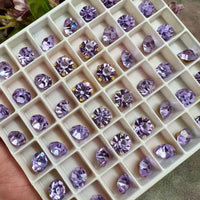 Vintage Swarovski Alexandrite Crystal 4 Pieces 34ss 7.2mm, Color Change Crystal