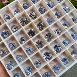 Alexandrite 30ss-6mm Vintage Swarovski Crystal 4 Pieces with Settings