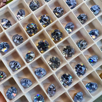 Vintage Swarovski Alexandrite Crystal 4 Pieces 34ss 7.2mm, Color Change Crystal