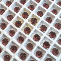 6mm Vintage Amethyst Sugar Stone, Rare, 6 Pcs 30ss-Approx 6mm, SP, GP, or Red Brass Settings