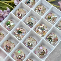 Pale Purple Haze, 8mm Swarovski Crystal, 2 Pcs art 4470 Crystal with SP or GP Setting