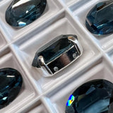 Montana Blue Sapphire Swarovski Crystal, 1 Pc Vintage 16x11mm 4100 Oval