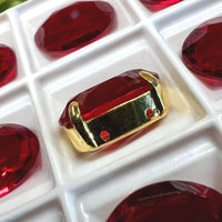Siam Ruby Red Swarovski Crystal, 1 Pc Vintage 16x11mm 4100 Oval
