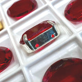 Siam Ruby Red Swarovski Crystal, 1 Pc Vintage 16x11mm 4100 Oval