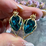 Blue Zircon 15x11mm Genuine Swarovski 4320 Pear Shape Crystal