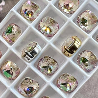 Pale Purple Haze, 8mm Swarovski Crystal, 2 Pcs art 4470 Crystal with SP or GP Setting