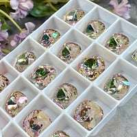 Pale Purple Haze, 8mm Swarovski Crystal, 2 Pcs art 4470 Crystal with SP or GP Setting