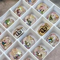 Pale Purple Haze, 8mm Swarovski Crystal, 2 Pcs art 4470 Crystal with SP or GP Setting